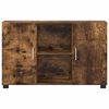 vidaXL Sideboard with Shelf FLORIN Smoked Oak 88.5 x 30.5 x 55.5 cm