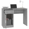 vidaXL Desk with Drawer&Cabinet Grey Sonoma 100x40x73 cm Engineered Wood