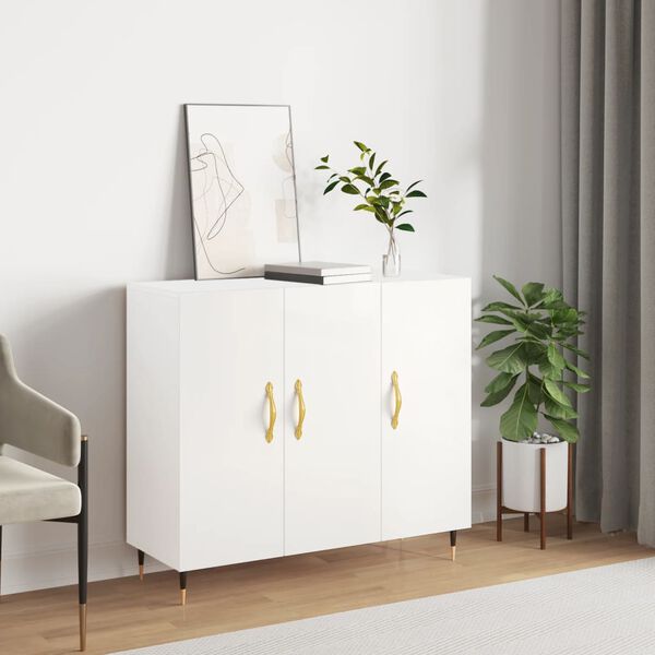 vidaXL Sideboard White 90x34x80 cm Engineered Wood