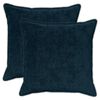 vidaXL Cushion Cover 2 pcs HOUTEN Navy Blue 80 x 80 cm Faux Rabbit Fur