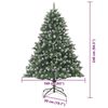 vidaXL Artificial Christmas Tree with 300 LEDs with Stand Green 240 cm