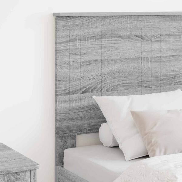 vidaXL Headboard with Headboard Grey Sonoma 75 cm Engineered wood