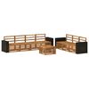vidaXL Sofa Sets 8 pcs Solid Acacia Wood