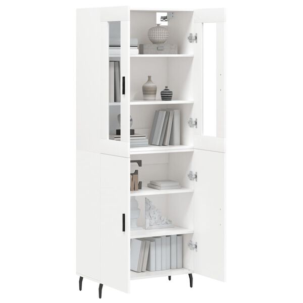 vidaXL Highboard White 69.5x34x180 cm Engineered Wood