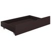 vidaXL Bed Frame without Mattress Dark Brown 100x200 cm Solid Wood