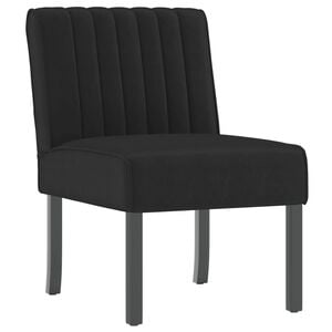 vidaXL Slipper Chair Black Velvet