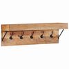 vidaXL Coat Rack Wall-mounted Brown 73 x 19 x 23 cm Solid Acacia wood