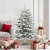 vidaXL Artificial Hinged Christmas Tree White 150 cm PE and PVC