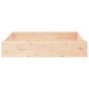 vidaXL Sandbox with Seats Square Solid Wood Pine