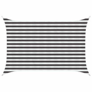 vidaXL Sunshade Sail Anthracite and White 2 x 3.5 m HDPE