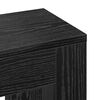 vidaXL Radiator Cover Black Oak 78 x 20 x 82 cm