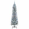 vidaXL Artificial Christmas Tree with 300 LEDs with Stand White 210 cm