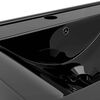 Rectangular Ceramic Basin Black with Faucet Hole 60x46 cm
