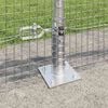 vidaXL Fence Post Silver 10 x 0.4 m (19 x 19 mm mesh) Steel