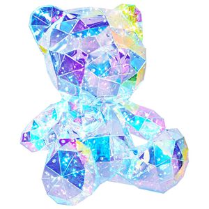 vidaXL Prismatic Iridescent LED Bear Multicolour 32 x 28 x 38 cm
