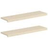 vidaXL Window Sills 2 pcs White 100 x 30 x 2 cm Solid Oak Wood