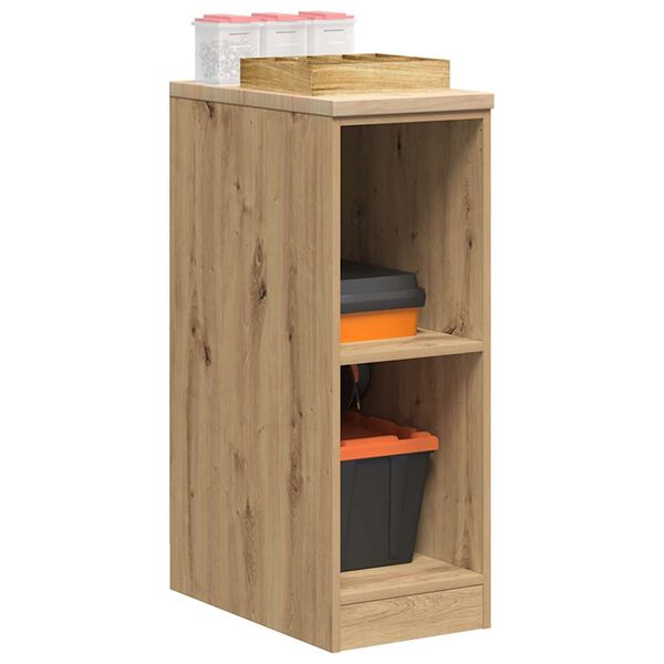 vidaXL Garage Storage Cabinet Artisan Oak 30x51x85 cm Solid Wood Pine