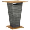 vidaXL Bar Table | Grey, Natural Wood
