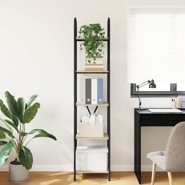 vidaXL Bookshelf Sonoma Oak 40 x 30 x 183 cm Engineered wood