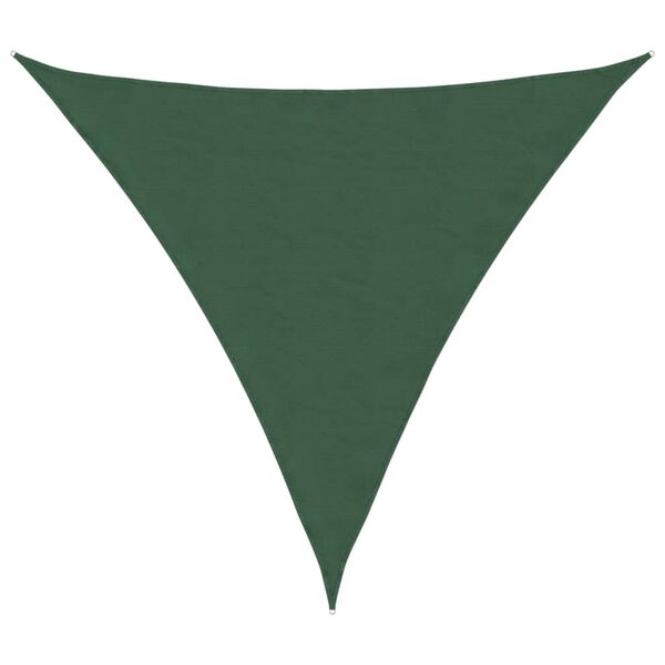 vidaXL Sunshade Sail Oxford Fabric Triangular 6x6x6 m Dark Green