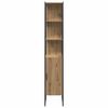 vidaXL Bathroom Furniture Set with Shelf 4 pcs Brown Engineered wood