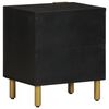 vidaXL Bedside Cabinet 2 pcs Black 40x33x46 cm Solid Wood Mango