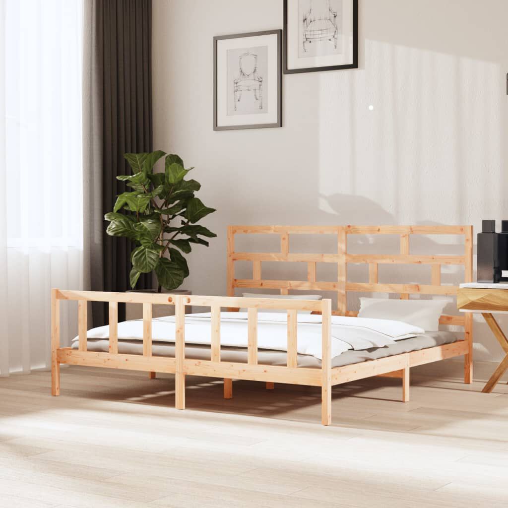 Super king shop pine bed frame