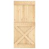 vidaXL Sliding Door with Hardware Set 95x210 cm Solid Wood Pine