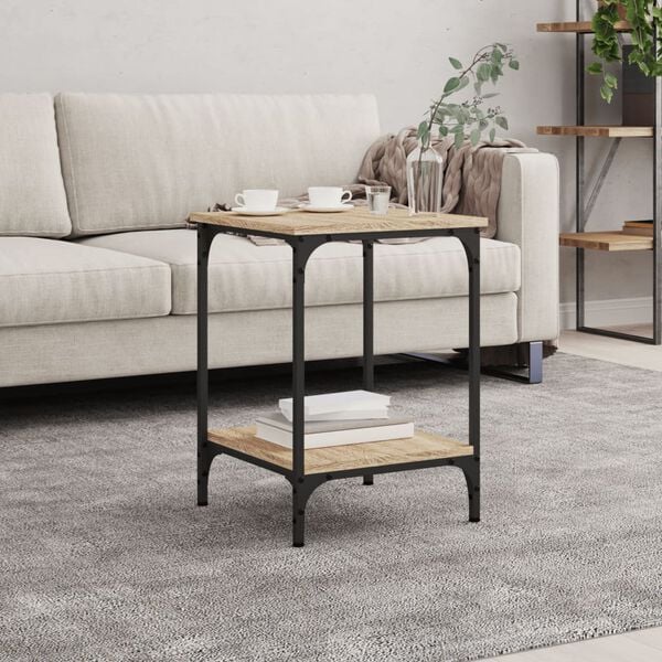 vidaXL Coffee Table Sonoma Oak 40x40x55 cm Engineered Wood