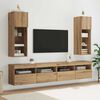 vidaXL Wall-mounted TV Cabinets 2 pcs Artisan Oak 30.5 x 30 x 90 cm