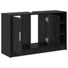 vidaXL Bathroom Cabinet Black Oak 90 x 29 x 55 cm Engineered wood