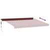 vidaXL Automatic Retractable Awning Burgundy 450x350 cm