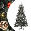 vidaXL Artificial Christmas Tree with 300 LEDs with Stand Green 180 cm