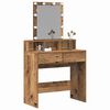 vidaXL Dressing Table Old Wood 80 x 41 x 144.5 cm Engineered wood