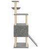 vidaXL Cat Tree with Sisal Scratching Posts Light Grey 153 cm