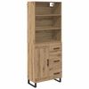 vidaXL Highboard 2 pcs Artisan Oak 69.5 x 34 x 180 cm Engineered Wood