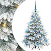 vidaXL Artificial Christmas Tree with 150 LEDs White 120 cm PE and PVC