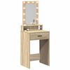 vidaXL Dressing Table Brown 50 x 41 x 140 cm Engineered Wood