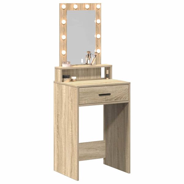 vidaXL Dressing Table Brown 50 x 41 x 140 cm Engineered Wood