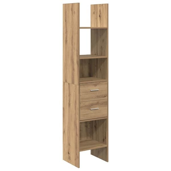 vidaXL Book Cabinet Artisan oak 40 x 35 x 180 cm Engineered wood