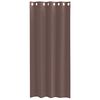 vidaXL Voile Curtains with Grommets 2 pcs Brown 140x245 cm