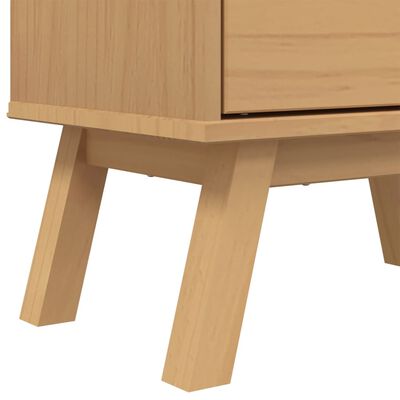 vidaXL Shoe Cabinet OLDEN Brown 55x35x120cm Solid Wood Pine