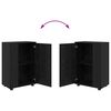 vidaXL TV Cabinet Set Wall-mounted 4 pcs Black Oak Engineered wood
