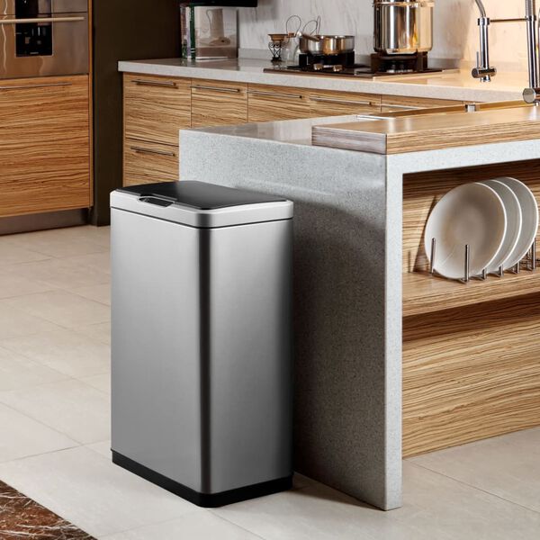 EKO Sensor Bin Mirage 45 L Matte Silver