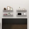 vidaXL Wall Shelf 4 pcs Concrete Grey 60x11.5x18 cm Engineered Wood