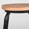 LABEL51 Stool Delhi 37x37x47 cm Black