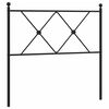 vidaXL Metal Replace Headboard Black 90cm