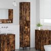 vidaXL Bathroom Cabinet with Drawer Smoked Oak 31.5 x 33 x 190 cm