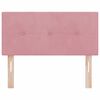 vidaXL Headboard with Headboard Pink 100 cm Faux Leather