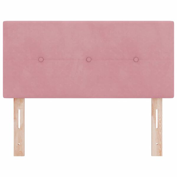 vidaXL Headboard with Headboard Pink 100 cm Faux Leather